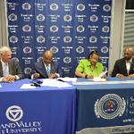 GVSU leaders sign second agreement in HBCU pipeline program